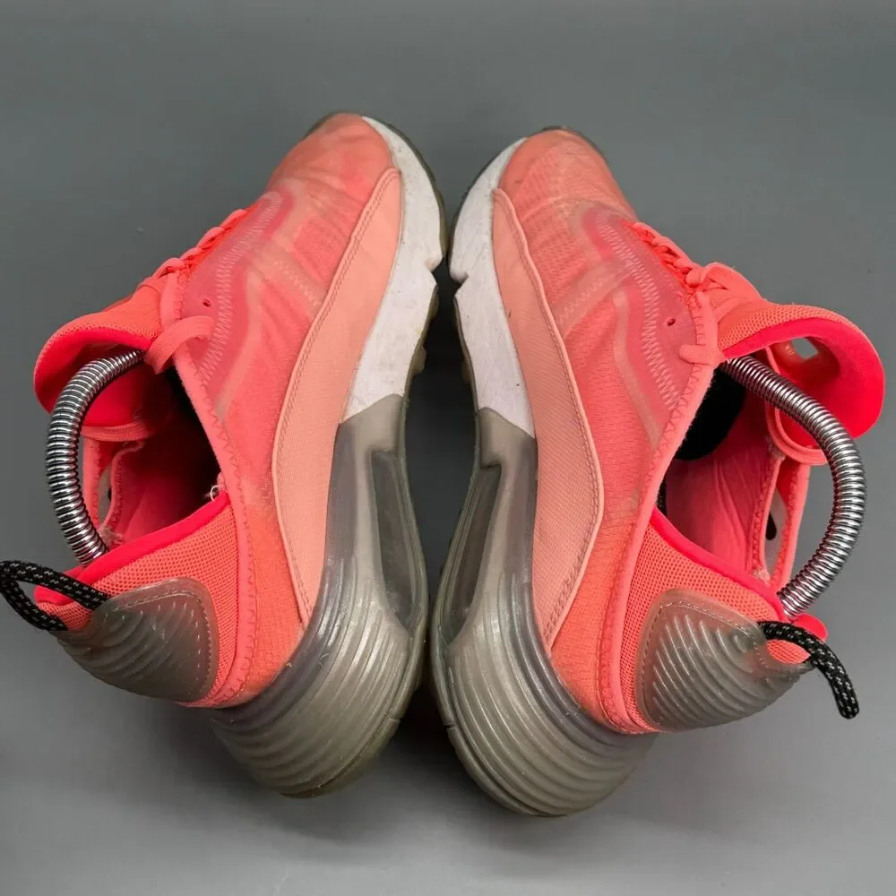 Nike Air Max 2090 Womens 8.5 Lava Glow Lace Low Running Athletic Sneakers Shoes